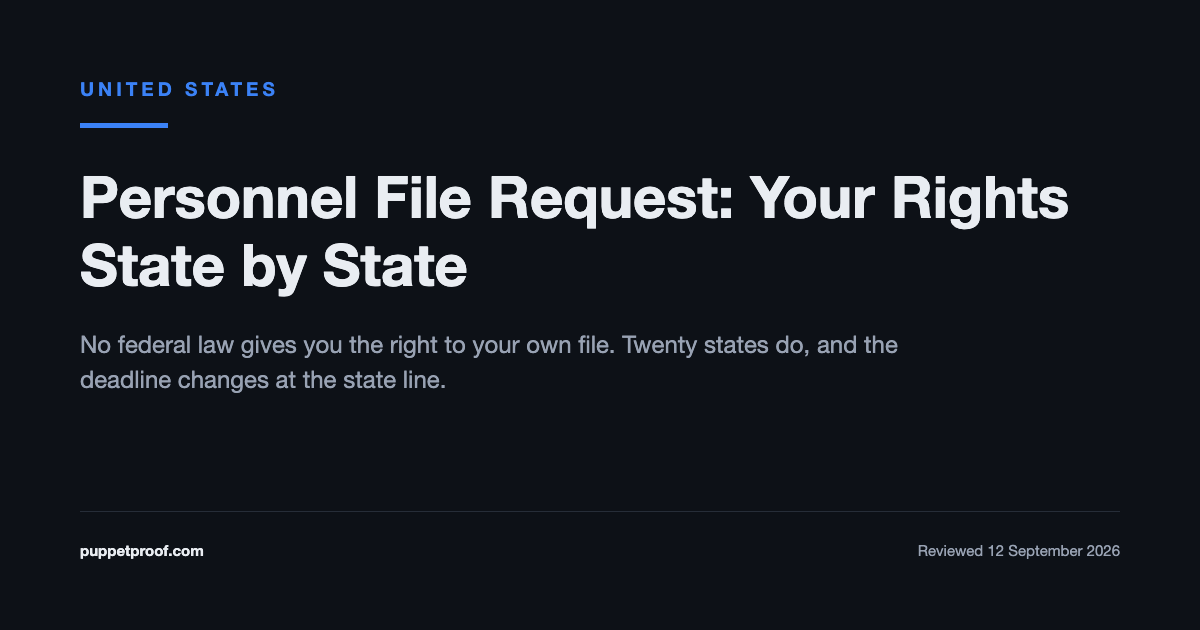 Personnel file request: your rights state by state, United States